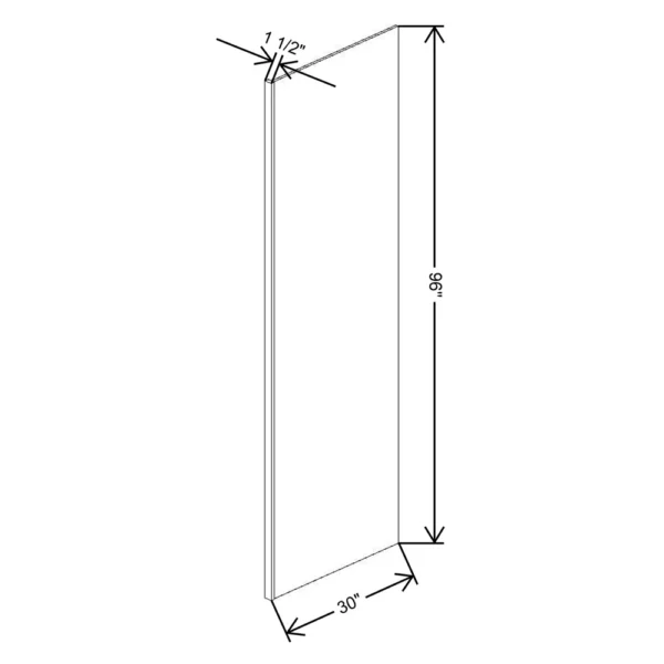 Fabuwood Allure Galaxy Mocha 1 1/2″ W X 96″ H X 30″ D Refrigerator End Panel