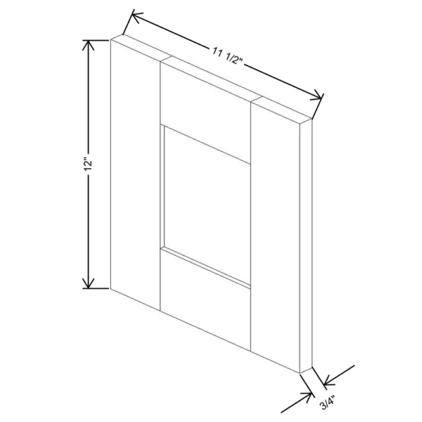 Fabuwood Allure Galaxy Mocha 11 1/2″ W X 11 1/2″ H X 3/4″ D Wainscot Panel