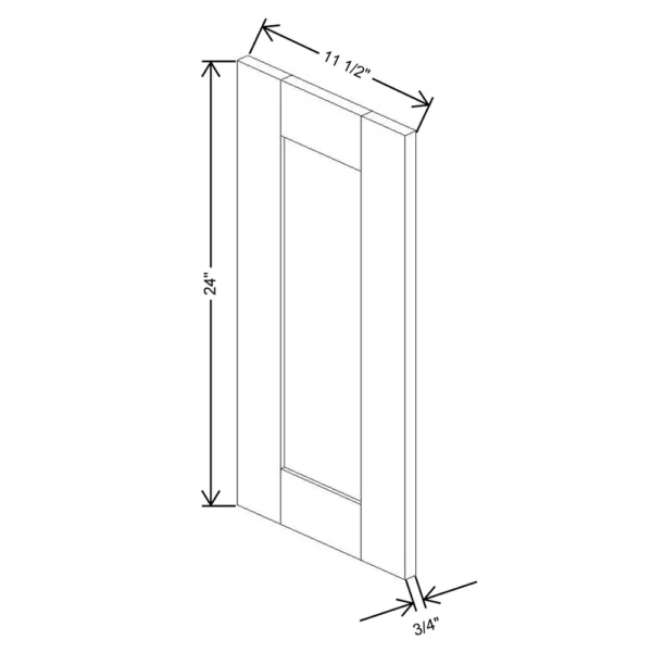 Fabuwood Allure Galaxy Mocha 11 1/2″ W X 23 1/2″ H X 3/4″ D Wainscot Panel