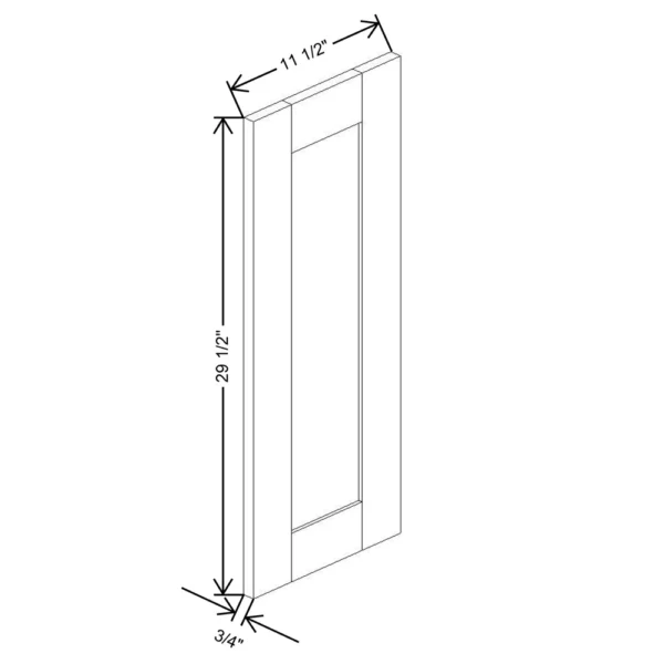 Fabuwood Allure Galaxy Mocha 11 1/2″ W X 29 1/2″ H X 3/4″ D Wainscot Panel