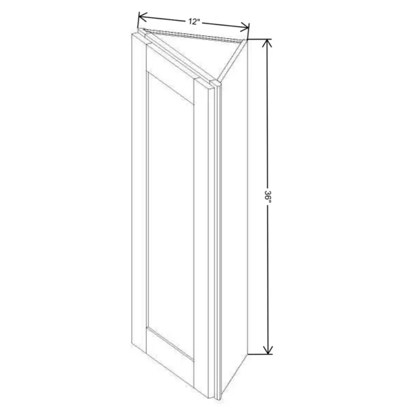 Fabuwood Allure Galaxy Mocha 12″ W X 36″ H X 12″ D Wall End Cabinet