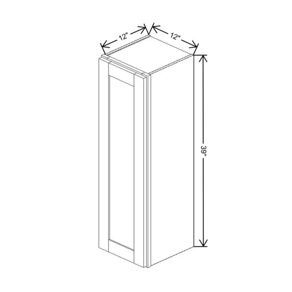 Fabuwood Allure Galaxy Mocha 12″ W X 39″ H X 12″ D  Single Door Wall Cabinet