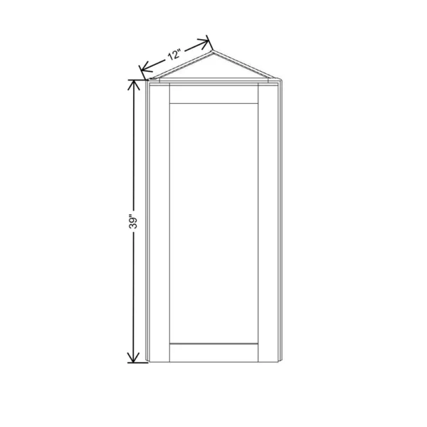 Fabuwood Allure Galaxy Mocha 12″ W X 39″ H X 12″ D Wall End Cabinet