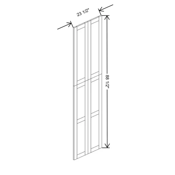 Fabuwood Allure Galaxy Mocha 23 1/2″ W X 93 3/4″ H X 3/4″ D Wainscot Panel