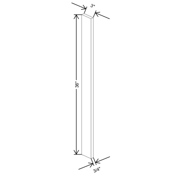 Fabuwood Allure Galaxy Mocha 3″ W X 36″ H Wall Filler