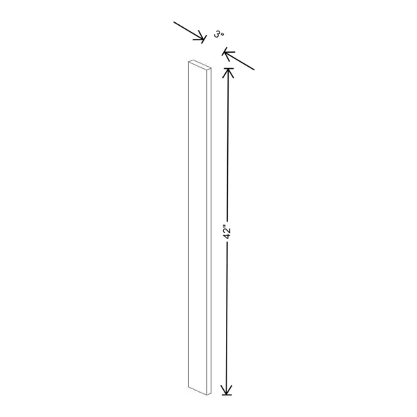 Fabuwood Allure Galaxy Mocha 3″ W X 42″ H Wall Filler
