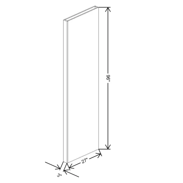 Fabuwood Allure Galaxy Mocha 3″ W X 96″ H X 27″ D Tall Column
