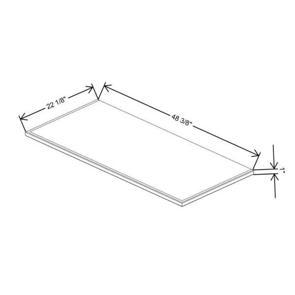Fabuwood Allure Galaxy Mocha 48 3/8″ W X 1″ H X 22 1/8″ D Shaker Platform For V48