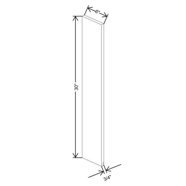 Fabuwood Allure Galaxy Mocha 6″ W X 30″ H Wall Filler