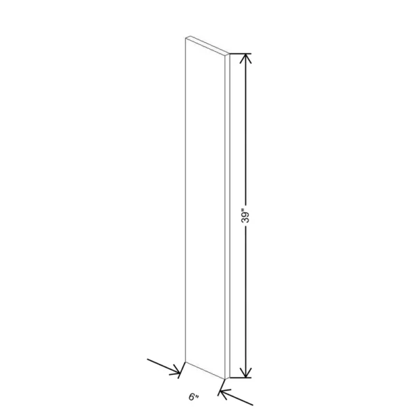 Fabuwood Allure Galaxy Mocha 6″ W X 39″ H Wall Filler