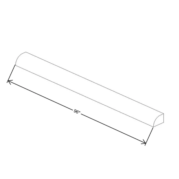Fabuwood Allure Galaxy Mocha 96″ W X 1 1/4″ H X 3/8″ D Decorative Scribe Molding