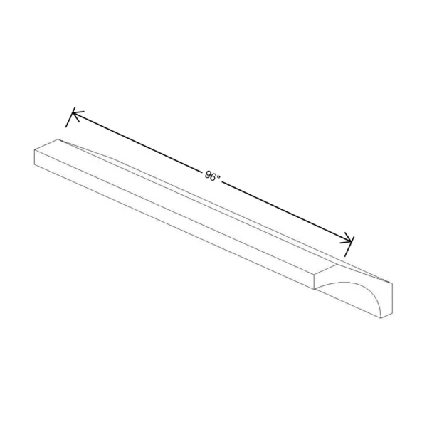 Fabuwood Allure Galaxy Mocha 96″ W X 2 5/8″ H X 2 5/8″ D Large Cove Molding
