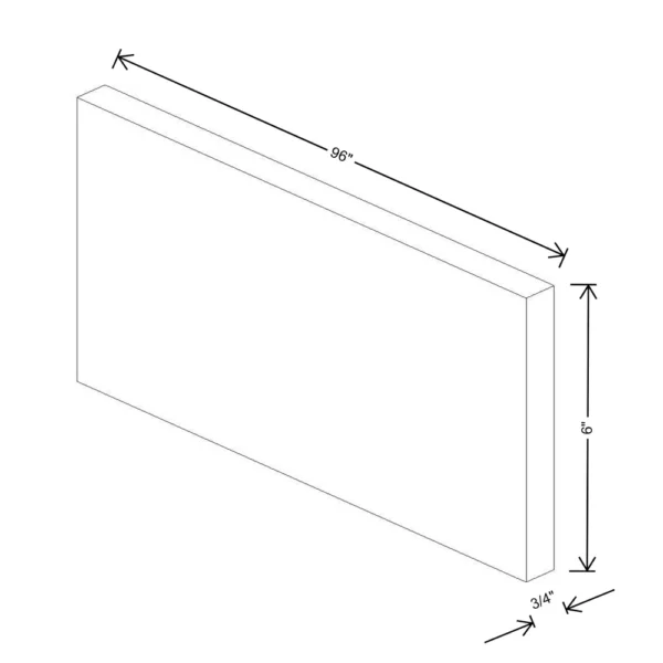Fabuwood Allure Galaxy Mocha 96″ W X 6″ H X 3/4″ D Molding Extension