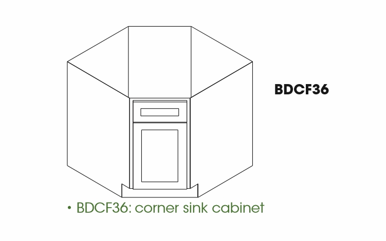 Base Diagonal Corner Sink Cabinet