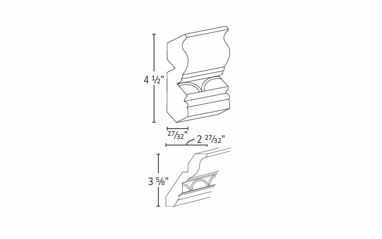 Crown Molding With Egg & Dart Detail