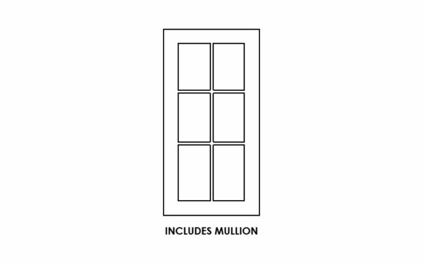 Mullion Glass Doors For Single Door Cabinets