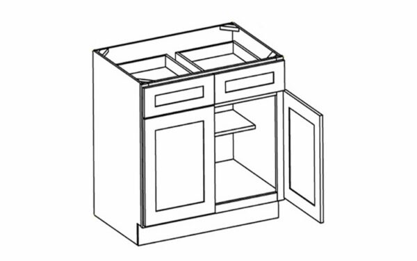 2 Drawer 2 Door Base Cabinets