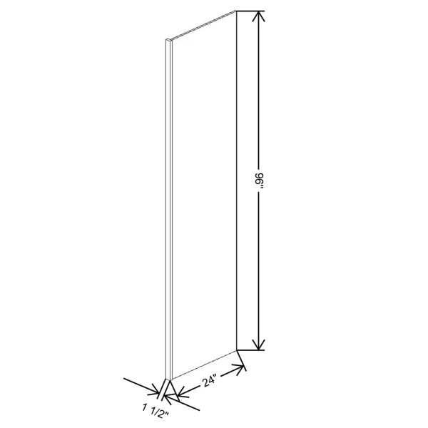 Fabuwood Allure Galaxy Cobblestone 1 1/2″ W X 96″ H X 24″ D Refrigerator End Panel