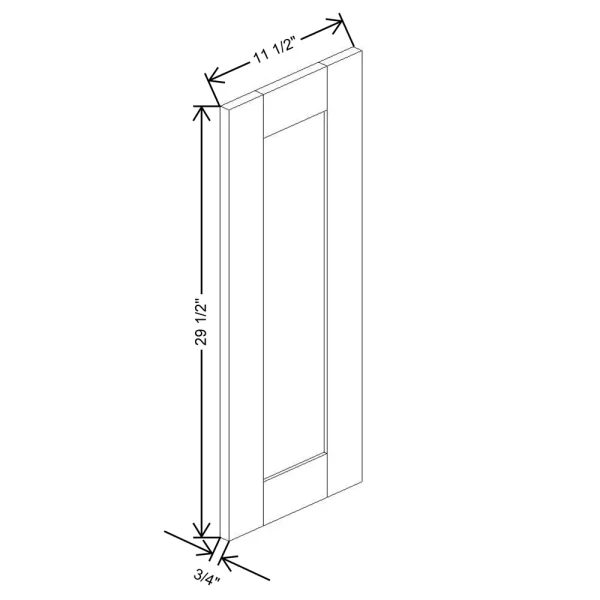 Fabuwood Allure Galaxy Cobblestone 11 1/2″ W X 29 1/2″ H X 3/4″ D Wainscot Panel