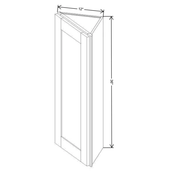Fabuwood Allure Galaxy Cobblestone 12″ W X 36″ H X 12″ D Wall End Cabinet