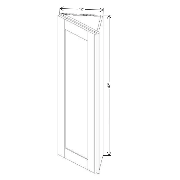 Fabuwood Allure Galaxy Cobblestone 12″ W X 42″ H X 12″ D Wall End Cabinet