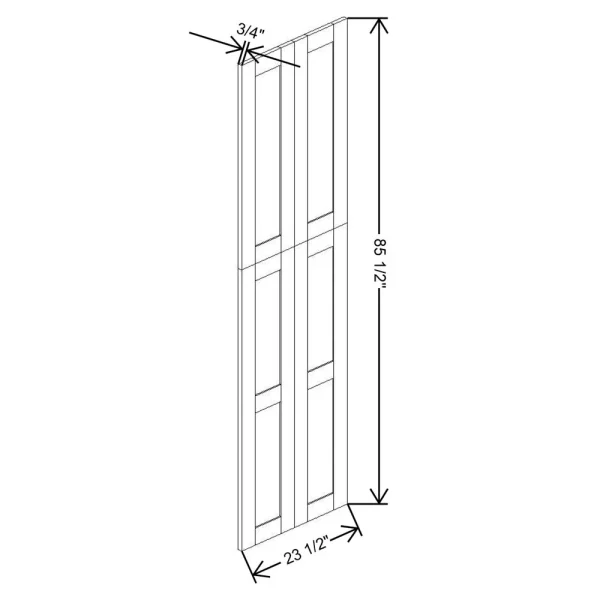 Fabuwood Allure Galaxy Cobblestone 23 1/2″ W X 84 3/4″ H X 3/4″ D Wainscot Panel