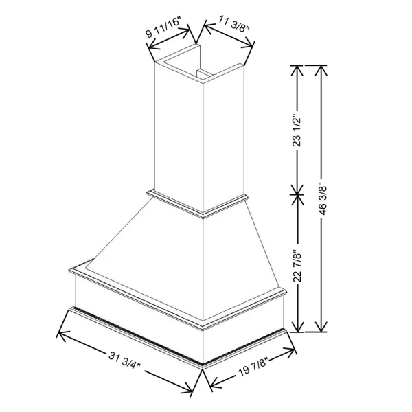 Fabuwood Allure Galaxy Cobblestone 31 3/4″ W X 46 3/8″ H X 19 7/8″ D Walnut Signature Hood