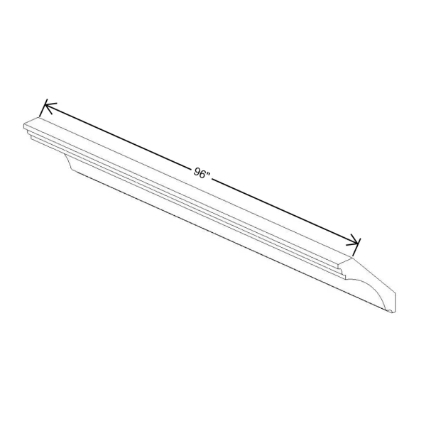 Fabuwood Allure Galaxy Cobblestone 96″ W X 5 1/2″ H X 5 1/2″ D X- Large Cove Crown Molding