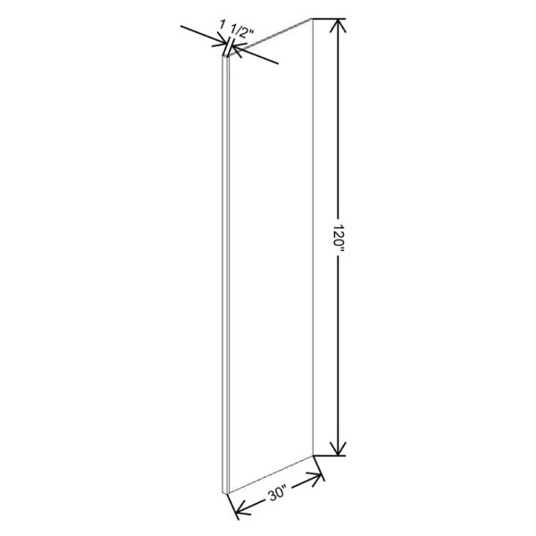 Fabuwood Allure Galaxy Desert Oak 1 1/2″ W X 120″ H X 30″ D Refrigerator End Panel