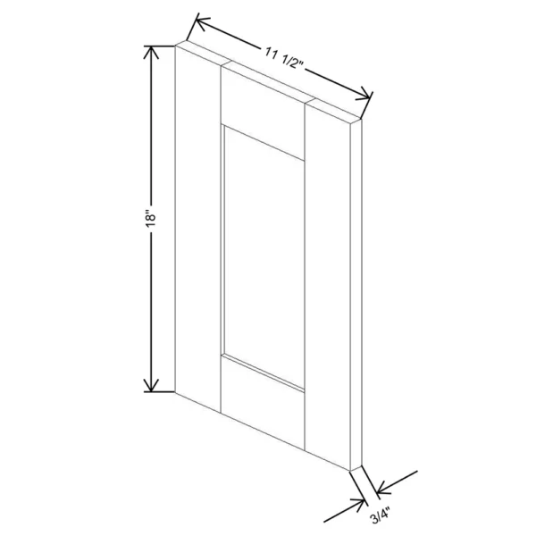Fabuwood Allure Galaxy Desert Oak 11 1/2″ W X 17 1/2″ H X 3/4″ D Wainscot Panel