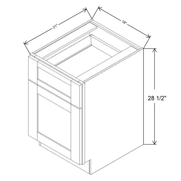 Fabuwood Allure Galaxy Desert Oak 18″ W X 28 1/2″ H X 21″ D File Drawer Base Cabinet