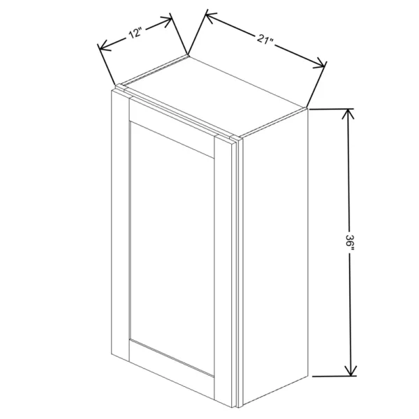 Fabuwood Allure Galaxy Desert Oak 21″ W X 36″ H X 12″ D  Single Door Wall Cabinet
