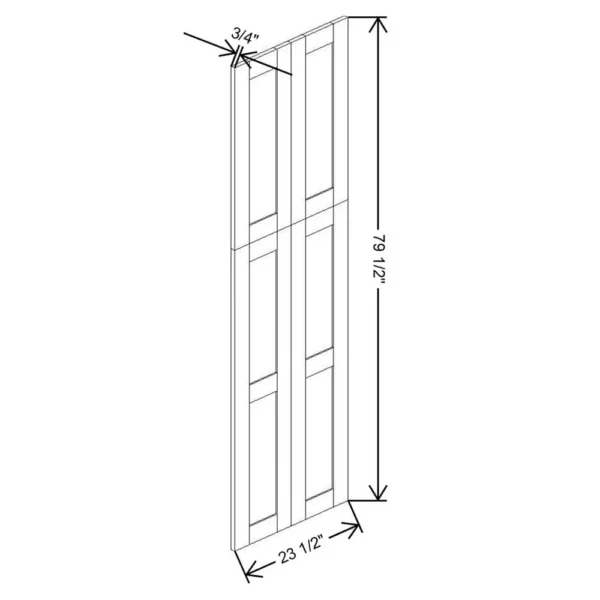 Fabuwood Allure Galaxy Desert Oak 23 1/2″ W X 78 3/4″ H X 3/4″ D Wainscot Panel
