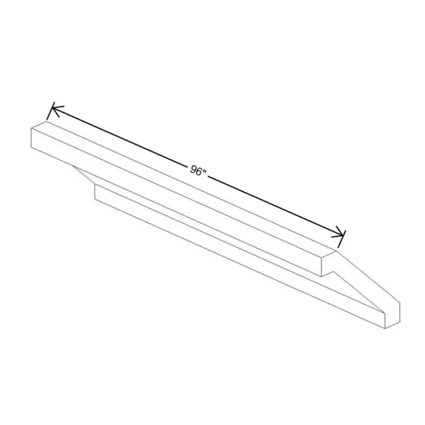 Fabuwood Allure Galaxy Desert Oak 96″ W X 3 1/4″ H X 3 1/4″ D Shaker Crown Molding