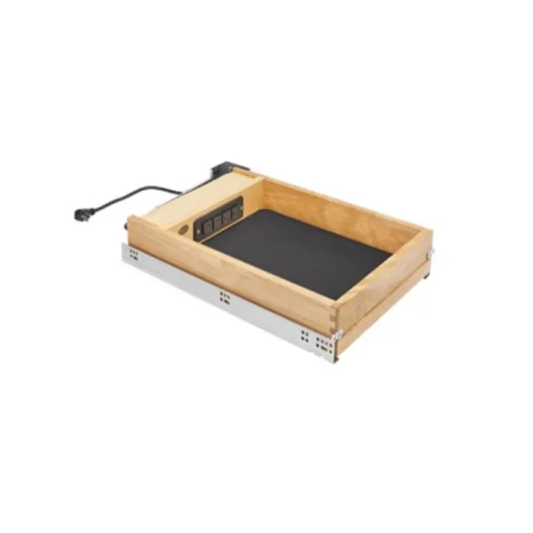 Fabuwood Allure Luna Truffle 18″ W Charging Drawer w/Blum Sides