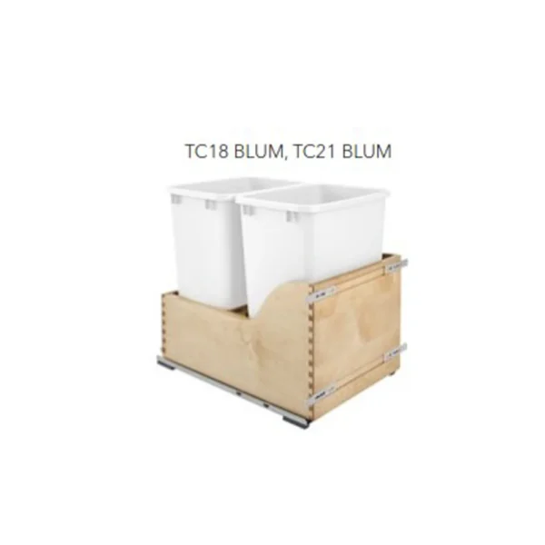 Fabuwood Allure Luna Truffle 18″ W Trash Can Door/Drawer w/Blum Slides