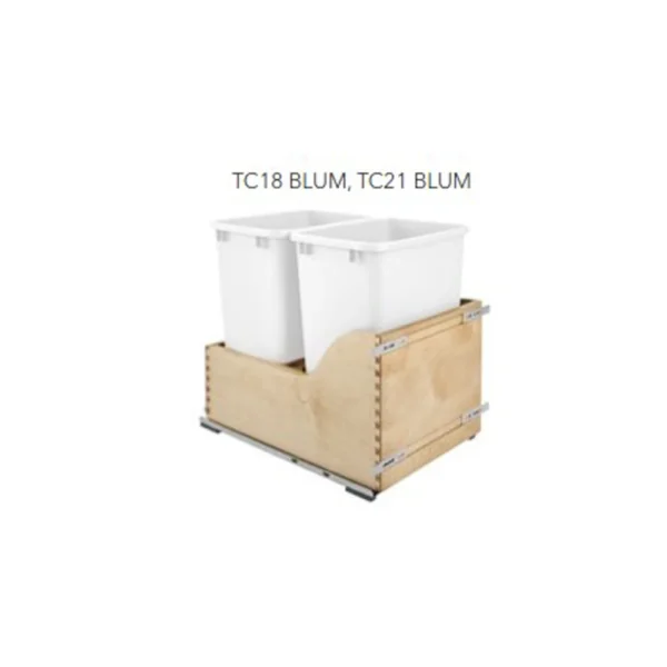 Fabuwood Allure Luna Truffle 21″ W Trash Can Door/Drawer w/Blum Slides