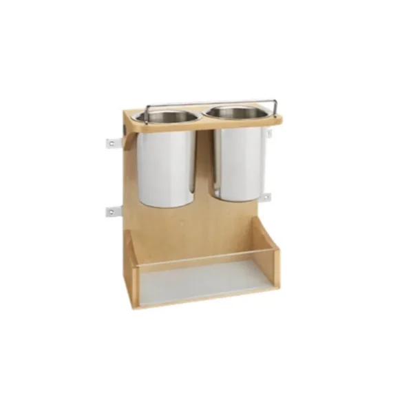 Fabuwood Allure Luna Truffle 30″ W Door Mounted Vanity Appliance Storage Rack