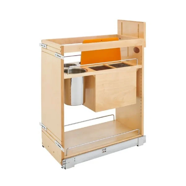 Fabuwood Allure Luxe Canyon Oak 15″ W Utensil And Knife Block Pullout For B15Fd