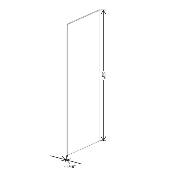 Fabuwood Ovela Tuscany Antracita 13″ W X 36″ H Finished End Skin