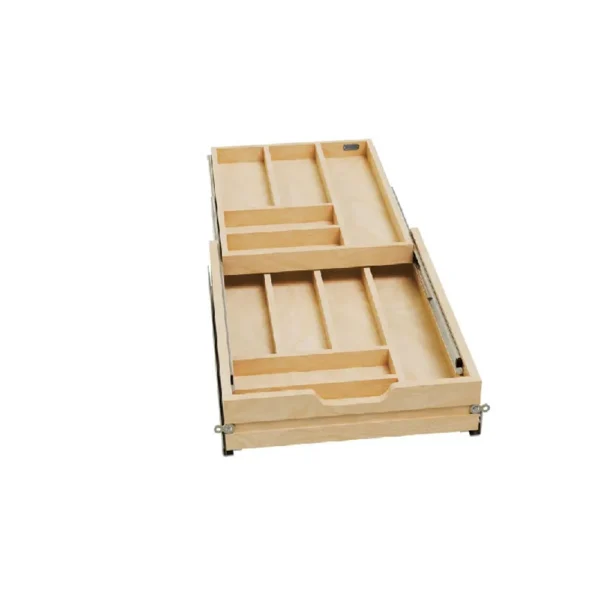 Fabuwood Ovela Tuscany Antracita 15″ W 2-Tier Cutlery Drawer