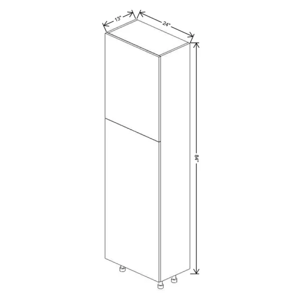 Fabuwood Ovela Tuscany Antracita 24″ W X 84″ H X 13″ D Single Door Pantry Cabinet