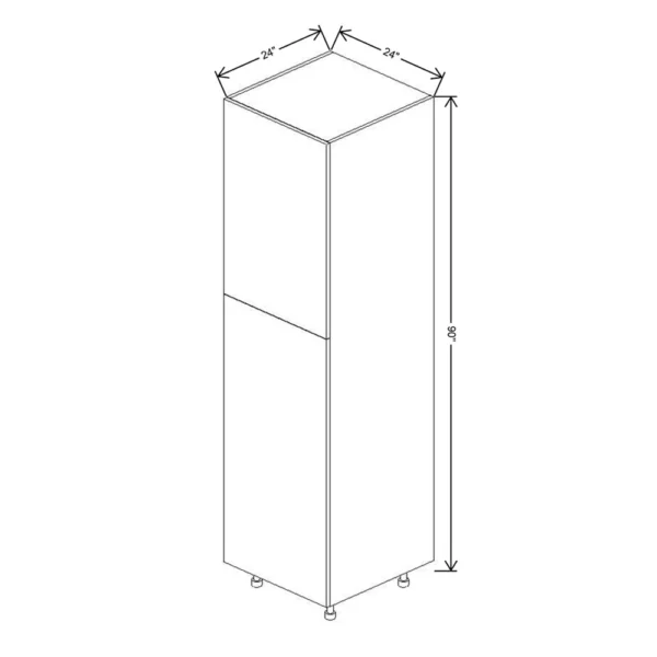 Fabuwood Ovela Tuscany Antracita 24″ W X 90″ H X 24″ D Single Door Pantry Cabinet