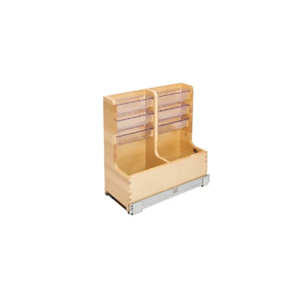 Fabuwood Ovela Tuscany Antracita 24″ Width Vanity Organizer Pullout W/Blum Sides For Sink Base