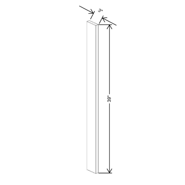 Fabuwood Ovela Tuscany Antracita 3″ W X 39″ H Wall Filler