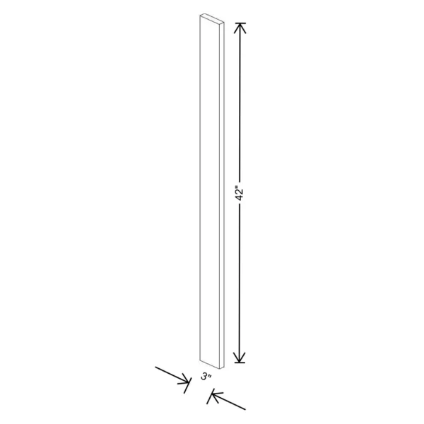 Fabuwood Ovela Tuscany Antracita 3″ W X 42″ H Wall Filler