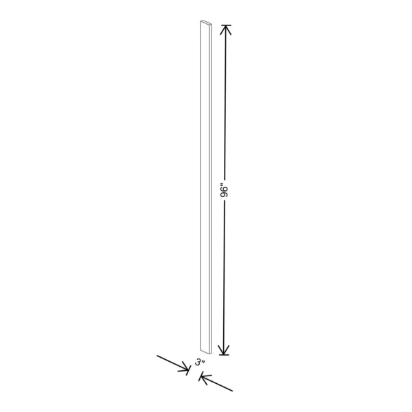 Fabuwood Ovela Tuscany Antracita 3″ W X 96″ H Tall Filler