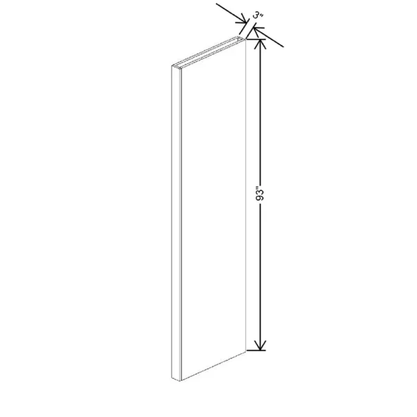 Fabuwood Ovela Tuscany Antracita 3″ W x 93″ H x 24″ D Tall Column