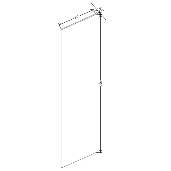 Fabuwood Ovela Tuscany Antracita 3/4″ W X 96″ H X 30″ D End Panel