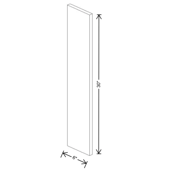 Fabuwood Ovela Tuscany Antracita 6″ W X 30″ H Base Filler